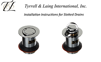 slotted drain installation