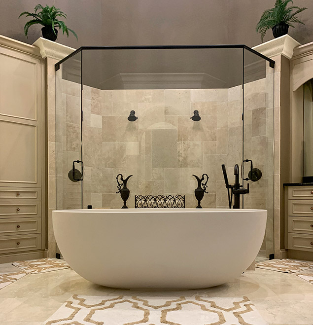 oval soaker tub