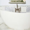 Rosebud freestanding small bathtub