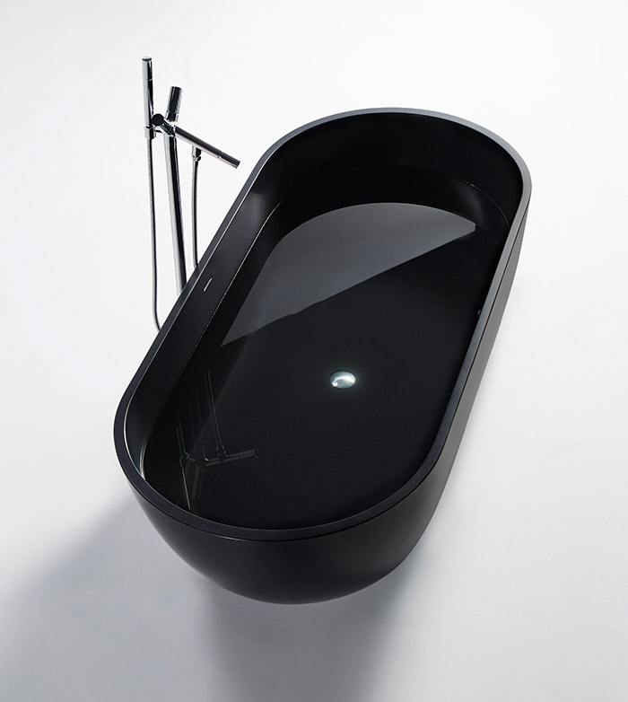 LS SERIES - Maia , Oval Shaped - Acu-Stream Jetted Freestanding Bathtub