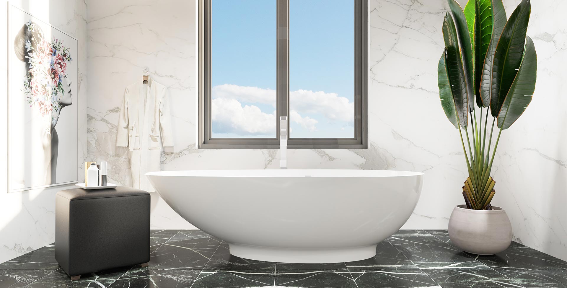 Titan modern designer tub