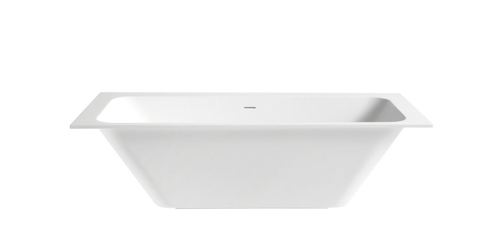 Luna undermount soaking bathtub Contemporary dropin tubs Solid black