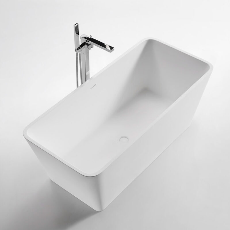 flat bottom freestanding bathtub