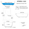 Athena Freestanding Bathtub - Image 3