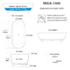 Maia Oval Bathtub - Image 3