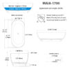 Maia Oval Bathtub - Image 5