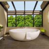 large soaker tub with jets