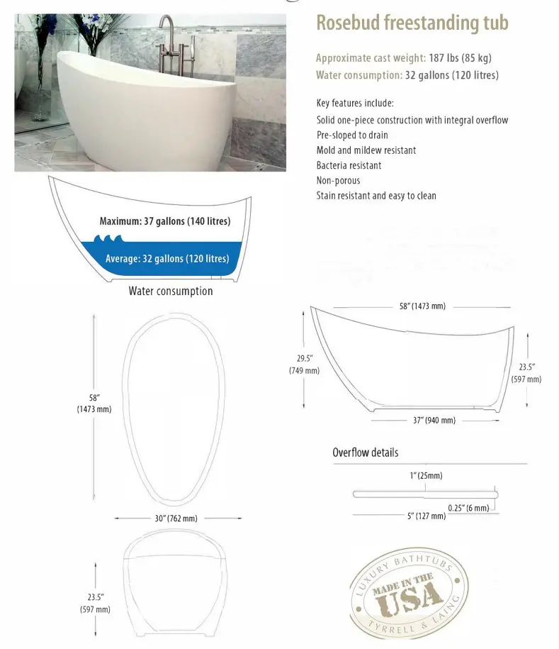 Rosebud Bathtub - Image 2