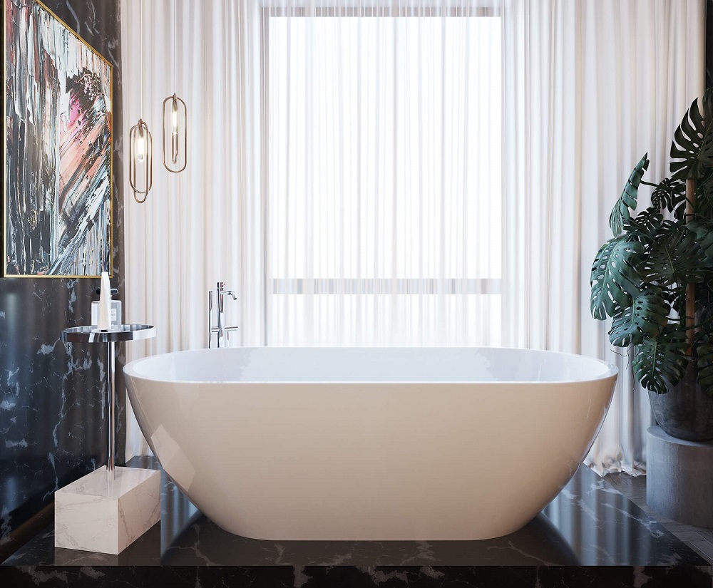 Maia oval freestanding bathtub