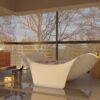 large soaker bathtub