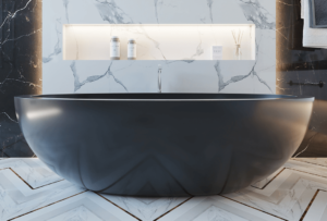 black stone resin bathtub