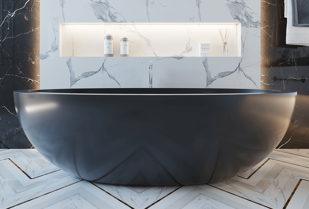 Black Stone Resin Bathtubs Create the bathroom of your dreams