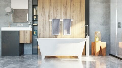 traditional freestanding bathtub