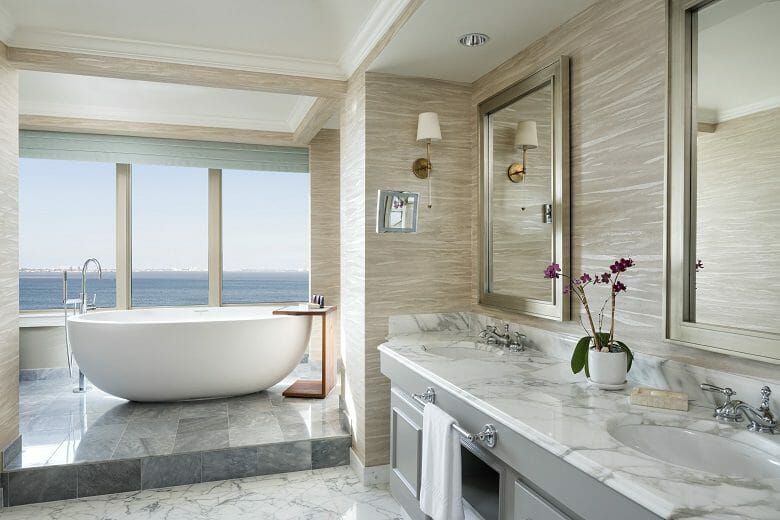 luxury freestanding hotel bathtub ritz-carlton sarasota