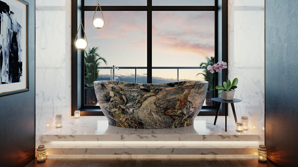 onyx luxury freestanding bathtub