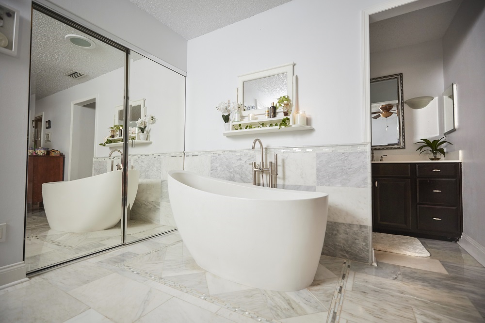 Bathroom Remodel with Freestanding Tub