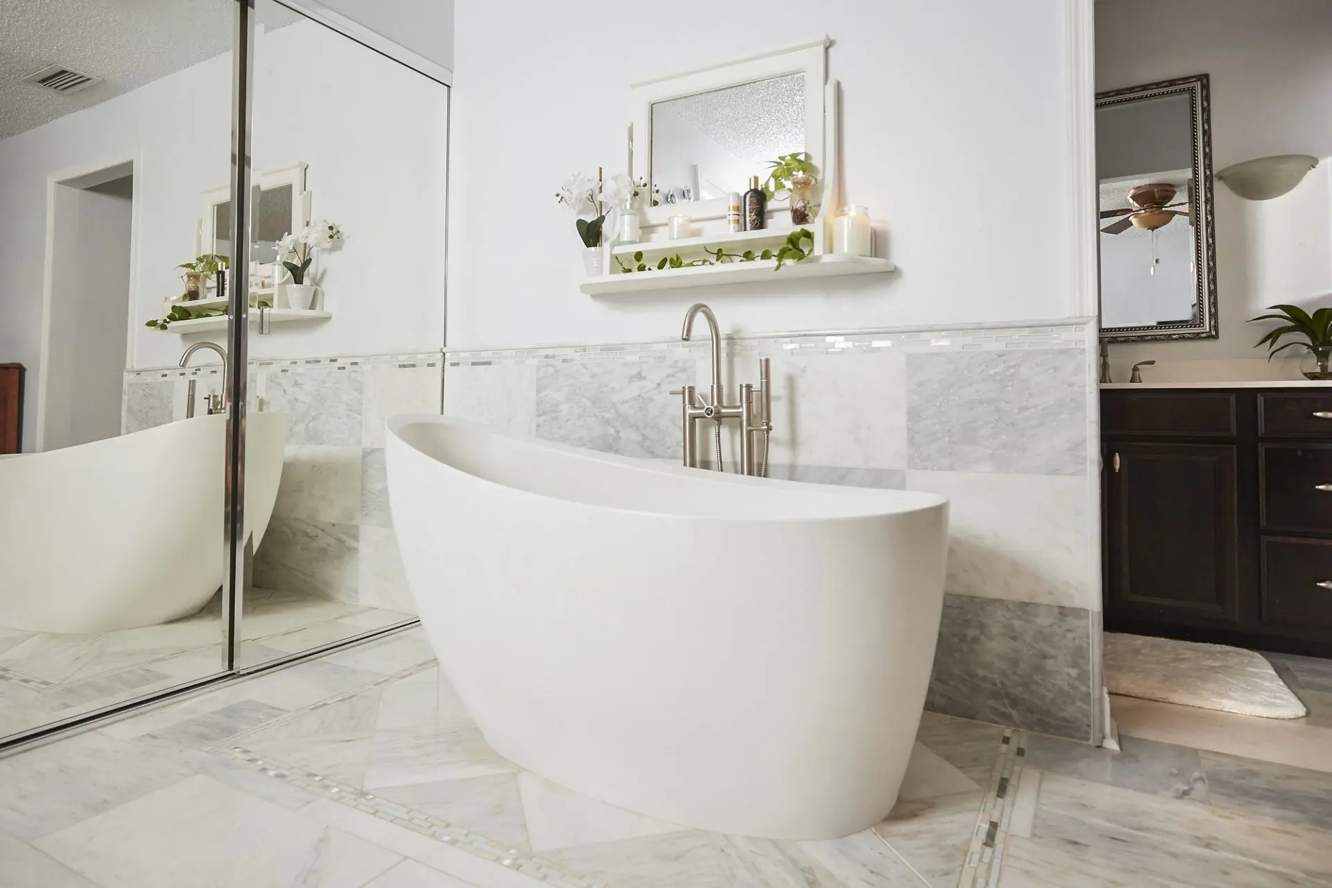 freestanding bathtub left drain