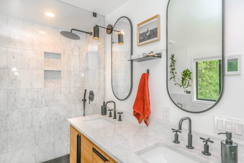 How do you make an old bathroom look new on a budget?