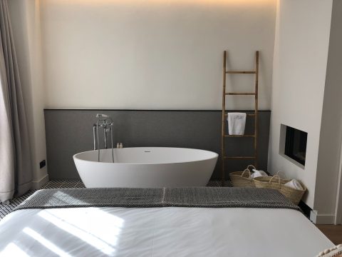 bathtub in bedroom ideas