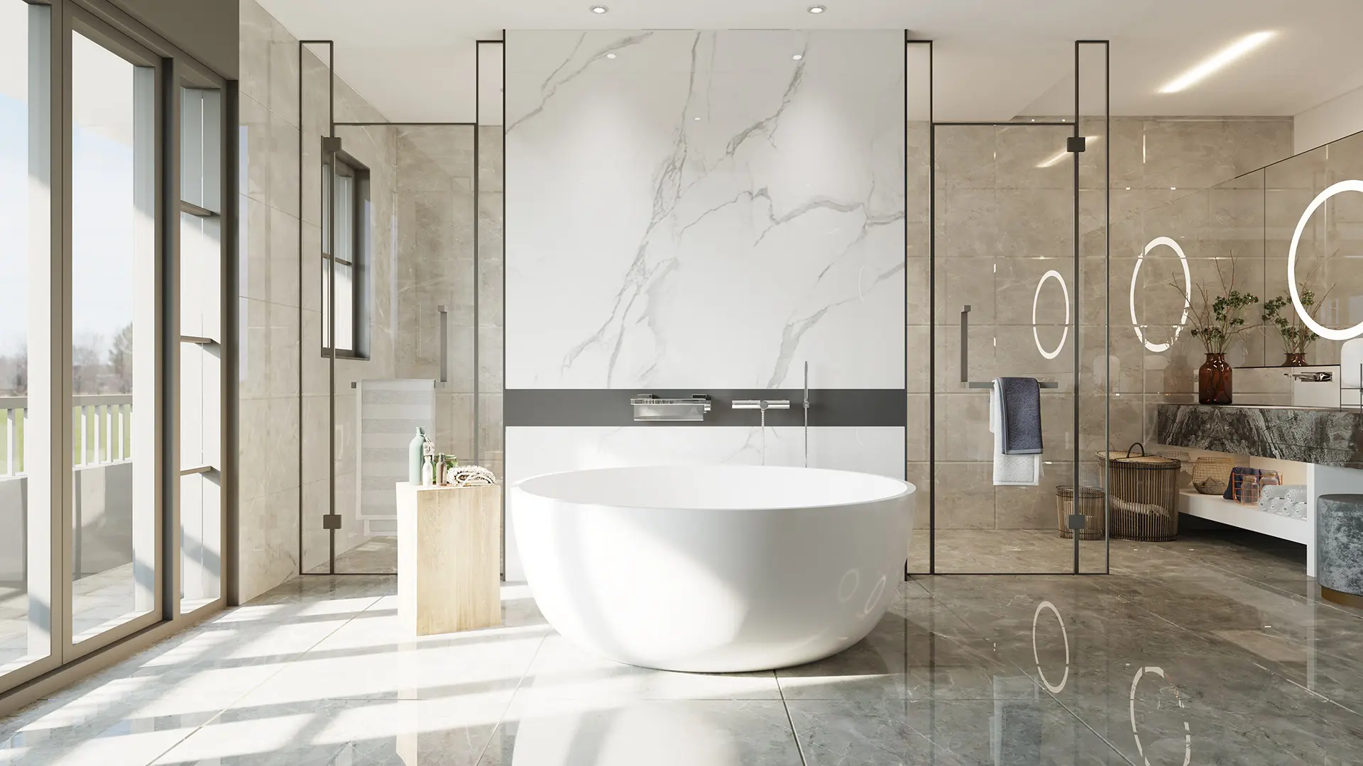 round soaker bathtub