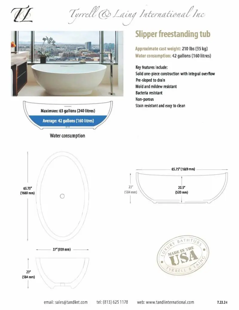 Slipper Bathtub for Two - Image 7